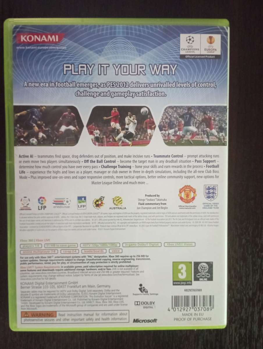 PES 2012: Pro Evolution Soccer [Xbox360]